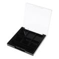 thumbnail image 4 of 3 uds de maquillaje de de ojos vacía caja de almacenamiento de bricolaje cosmético y tapa transparente- 6 ranuras con portaescobillas Colcomx Maquillaje, 4 of 8