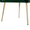 thumbnail image 6 of Inspired Home Donati Velvet Dining Chair set of 2, Emerald, 6 of 9