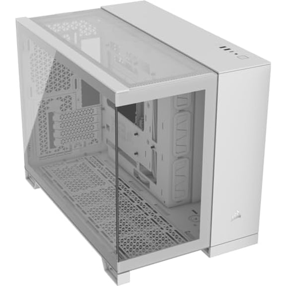 Open Box CORSAIR 2500X SMALL-TOWER MATX DUAL CHAMBER PC CASE WHITE - CC-9011266-WW