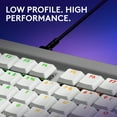 thumbnail image 2 of Logitech G515 TKL Wired Low Profile Gaming Keyboard, Fully Customizable RGB, Tactile/Brown Switches, White, 2 of 9