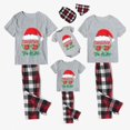 thumbnail image 3 of Conjuntos de pijamas familiares navideños a juego, gafas de sol, Papá Noel, gris, Navidad en julio, 3 of 3