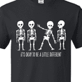 thumbnail image 4 of Inktastic It's Okay to Be a Little Different Skeletons T-Shirt, 4 of 5