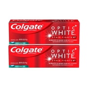 Colgate Optic White Stain Fighter Fresh Mint Gel, 4.2 oz (Pack of 2) C52