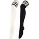 thumbnail image 2 of Women Over Knee Thigh High Socks Plus Size Tube Leg Warmers Stocking Cotton, 2 of 5