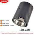 thumbnail image 1 of 1pcs fit for M2 F87 M3 F80 M4 F82 F83 exhaust modified suitable carbon fiber cars rear muffler black ring tips~12362, 1 of 1