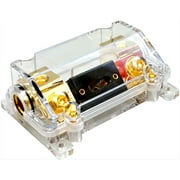 MK Audio MKIT025RB 0 Gauge Wire Red / Black Amplifier Amp Power/Ground Cable 1/0 Set - Free Fuse