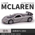 thumbnail image 1 of 1:36 McLaren F1 1993 Alloy Racing Car Model Diecast Metal Toy Sports Car Model High Simulation Collection Kids Gift Sliver With box, 1 of 6
