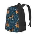 thumbnail image 2 of Vsdgher German Shepherd Dog Print Backpack for Women Men School Bookbag with Laptop Compartment for College Work Travel, Simple Fashion Casual Daypack, Fit 15" Laptop, 2 of 8