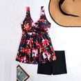 thumbnail image 4 of Enjoytime Tankini Swimsuits for Women Tummy Control 2 Piece Bathing Suit Floral Print Modest Swimwear with Shorts, 4 of 7