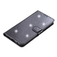 thumbnail image 4 of Allytechgroup Compatible with Samsung Galaxy S23 Ultra Case with Credit Card Slot, Slim Fit Flip Wallet Case with Lanyard Kickstand Shockproof Protective Back Cover for Women Girls, Black, 4 of 4