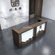 thumbnail image 4 of New Chinese Style Cashier Retro Tea House Beauty Salon Foot Bath  Collection Hall Bar Counter Custom Front Desk Reception Desk My Lux Decor Round, 4 of 12
