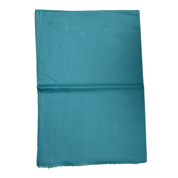 100% Pashmina Plain Turquoise Blue Cashmere Scarf Shawl Blanket Wrap Light Weight Monotone with Hand Knotted Tassels For Women