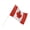 6pcs, variant on Mini Canada Hand Held Flags on Stick, 5.5x8.2" 6 Count - Perfect for Canada Day Celebrations & Cultural Events