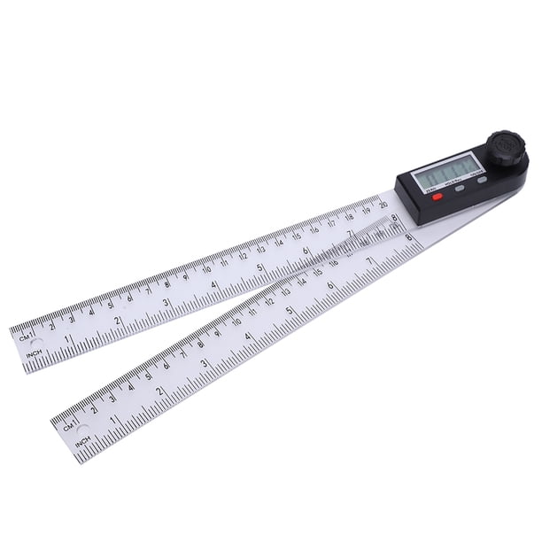 Regla de Ángulo Digital de Plástico, 0-360 PROTRACTOR DE PORTOS DE PLÁSTICO digital, 0-200 mm para hardware de bricolaje herramientas de bricolaje de la construcción reglas