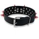 thumbnail image 2 of Collares para mascotas de cuero sintético con púas afiladas, estilo punk, ajustables, de 5 cm de ancho, color negro, XS (38-46 cm), para perros medianos y grandes, 2 of 5