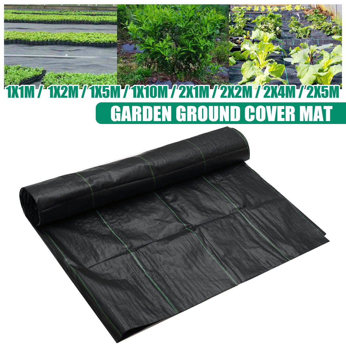 weed control fabric ground cover membrane landscape mulch Driveway heavy duty 