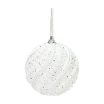 Christmas Ball Ornaments Set 2ct Shatterproof Pastic Christmas Tree Decorations Hanging Ornaments Non-Fade Decor for Xmas, Party & Home Decor 80mm/3.15"