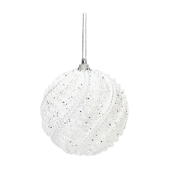 Christmas Ball Ornaments Set 2ct Shatterproof Pastic Christmas Tree Decorations Hanging Ornaments Non-Fade Decor for Xmas, Party & Home Decor 80mm/3.15"