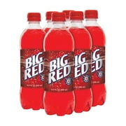 Big Red Soda Pop, 16.9 fl oz, 6 Pack Bottles
