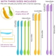 thumbnail image 3 of NiArt 8PCS Mini Silicone Spatulas for Epoxy Resin Art Casting, 3 Sizes Double-Ended Scraper & Spoon Multifunctional Reusable Stir Sticks DIY Mixing Tools for Jars Cooking Cosmetics Painting (4 Colors), 3 of 7