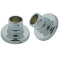 thumbnail image 1 of Edenscape Brass Base for Classic Straight or Tension Shower Rod, Polished Chrome, 1 of 1