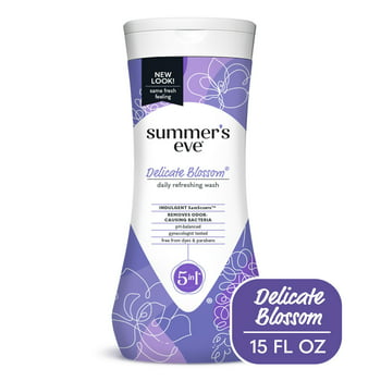 Summer's Eve Delicate Blossom Daily Feminine Wash, Removes Odor, pH Balanced, 15 fl oz