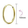 thumbnail image 3 of Bling Jewelry Tiny 1pc 14K Gold Hoop Tragus Cartilage Piercing Conch Daith Earring .70 Inch, 3 of 5
