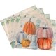 thumbnail image 2 of 4 posavasos de manteles individuales de Halloween para mesa de comedor, linterna plegable, accesorios para el hogar, decoración, manteles individuales de calabaza, juego de 4 manteles individuale, 2 of 5