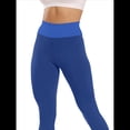 thumbnail image 1 of Leggings Levanta Glúteos para Mujer, Control de Abdomen, Entrenamiento, Yoga, Cintura Alta, de Gimnasio. Azul M, 1 of 6