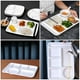 thumbnail image 3 of Plato de plástico dividido para el hogar, plato de varias rejillas, plato de fruta, plato de desayuno (blanco), 3 of 7