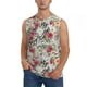 thumbnail image 1 of Fotbe Roses Mixed Zebra Men's Camiseta sin Mangas Estampada para Hombres, Playera Casual para Gimnasio, Entrenamiento, Playa-X-Large, 1 of 7