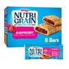 Nutri-Grain Soft Baked Breakfast Bars, Made With Whole Grains, Kids Snacks, Raspberry, 10.4Oz Box (8 Bars)