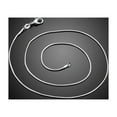 thumbnail image 7 of Clearance Women Sterling Silver Round Snake Chain Necklace Sterling Silver Thin 1mm Snake Chain Necklace Gift, 7 of 7