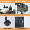 thumbnail image 3 of Rotating Storage Shelves Rack For Kitchen, 5-Tier Multi Layer Removable Basket Shelf Organizer, Bathroom Storage Organizer For Fruit Vegetable Grocery, 3 of 7