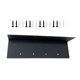 thumbnail image 5 of Soporte de esquina para cama de jardín, de metal, en ángulo recto, negro, decorativo, en forma de L, 28 x 7,6 x 7,6 cm, para muebles con estructura de madera. 8 hoyos, 5 of 9