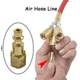 thumbnail image 3 of Brass Industrial Air Hose Connect Plug Air Compressor Pneumatic Coupler Fitting Adapter 1/8 Inch NPT Male-6PCS, 3 of 7