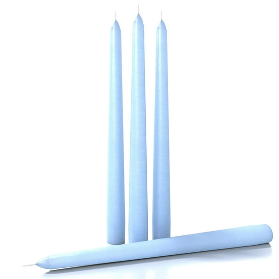 CANDWAX 8 inch Taper Candles Set of 4 - Dripless and Smokeless Candle Unscented - Slow Burning Candle Sticks - Pink Candles Taper