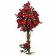 thumbnail image 1 of Nearly Natural 38.5 Pouces Pivoine avec Tige de Feuilles Rouge (Ensemble de 12), 1 of 1