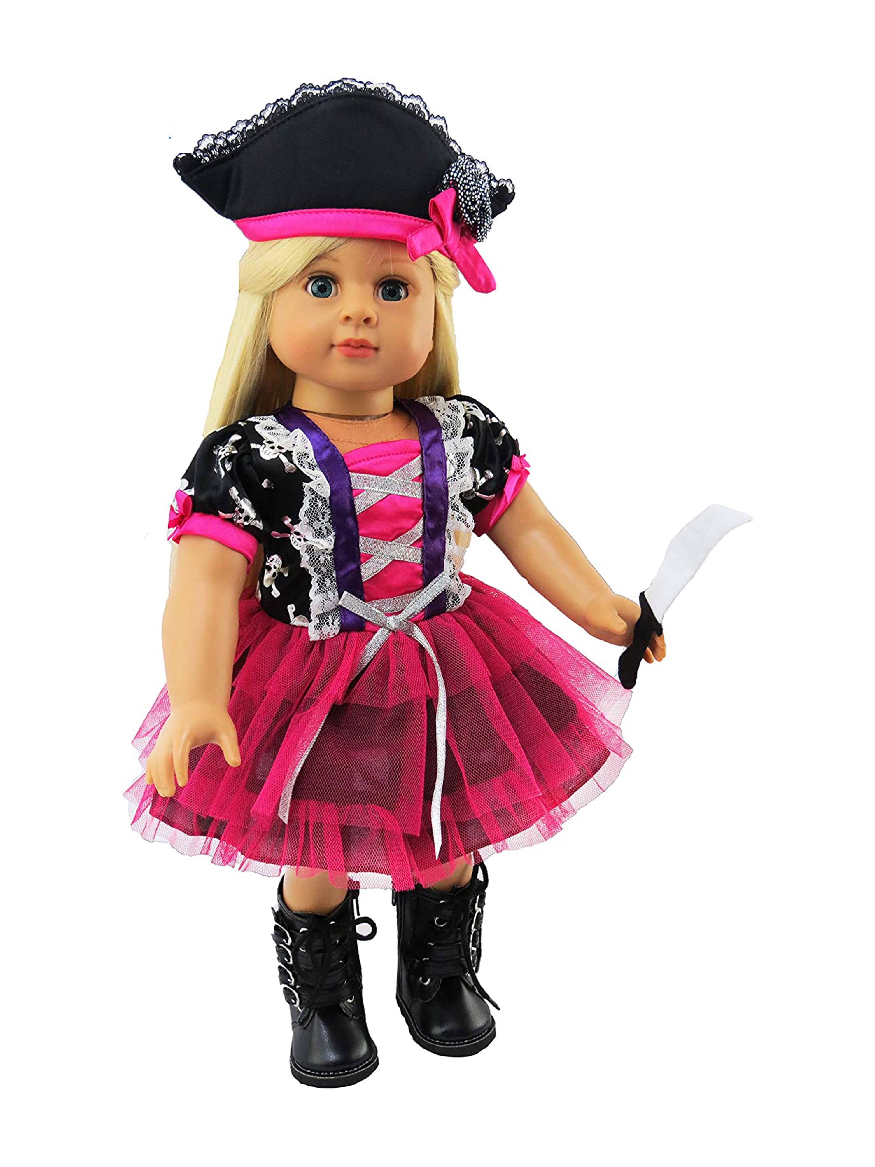 Doll Costume 18 Inch Costume Pirate Costume 18 Inch Doll Clothes American Girl Like Doll Costume Fits Like American Girl Doll,