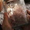 thumbnail image 3 of Sunflower Flower Glass Jars, Flour and Sugar Containers, Glass Spice Jars Glass Jars with Lids, Embossed Glass Sealing Jars, 3 of 5