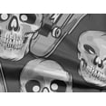 thumbnail image 5 of oneOone Rayon Gray Fabric Skull Sewing Material Print Fabric By The Yard 56 Inch Wide, 5 of 5