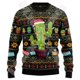 thumbnail image 3 of Suéter feo de invierno retro vintage con grafiti de Papá Noel para Halloween y Navidad, jersey con estampado 3D de Harajuku, informal, divertido, de manga larga 3, 3 of 5