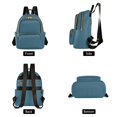 thumbnail image 2 of JIALIOU Mini Backpack Purse for Women Quilted Casual Daypack Small Travel Shoulder Bag, Deep Teal, 2 of 7