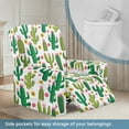 thumbnail image 3 of Xixirimido Cactus and Floral Pattern Recliner Chair Covers 4-Pieces Stretch Lazy Boy Recliner Covers with Pocket Reclining Slipcovers Soft Sofa Slipcover Furniture Protector for Pets Kids, 3 of 8