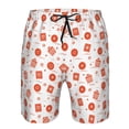 thumbnail image 4 of Kdxio Pastry Pattern Mens Casual Shorts - Drawstring Summer Beach Sports Shorts for Men, 4 of 9