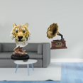 thumbnail image 2 of Escultura de mesa,Escultura de cabeza de tigre Estatua moderna de sobremesa,Figura de cabeza de animal para decoración de escritorio de resina.,Estatua vintage,Estatua vintage de resina,figura, 2 of 8
