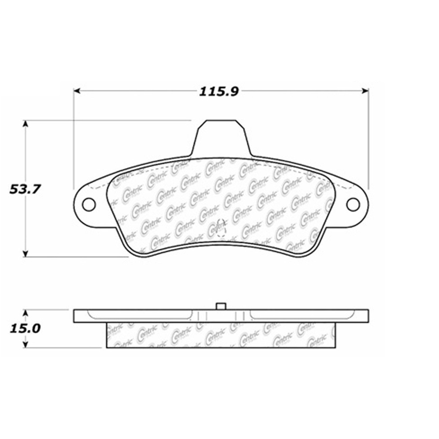 StopTech 104.06610 Disc Brake Pad; PosiQuiet Metallic;