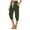 Army Green, variant on zbxnLI Women's Capri Pants Stretch High Waist Drawstring Joggers Lounge Capris Sweatpants with Pockets