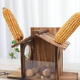 thumbnail image 3 of Comedero de Madera para Ardillas para Jardín, con Soportes para Mazorcas de Maíz, Comedero Exterior de Invierno para Patio Trasero y Jardín, 3 of 8