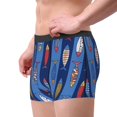 thumbnail image 2 of Vsdgher Cute Fish Pattern Men's Boxer Brief Underwear,Soft Funny Underwear for Men-Large, 2 of 5